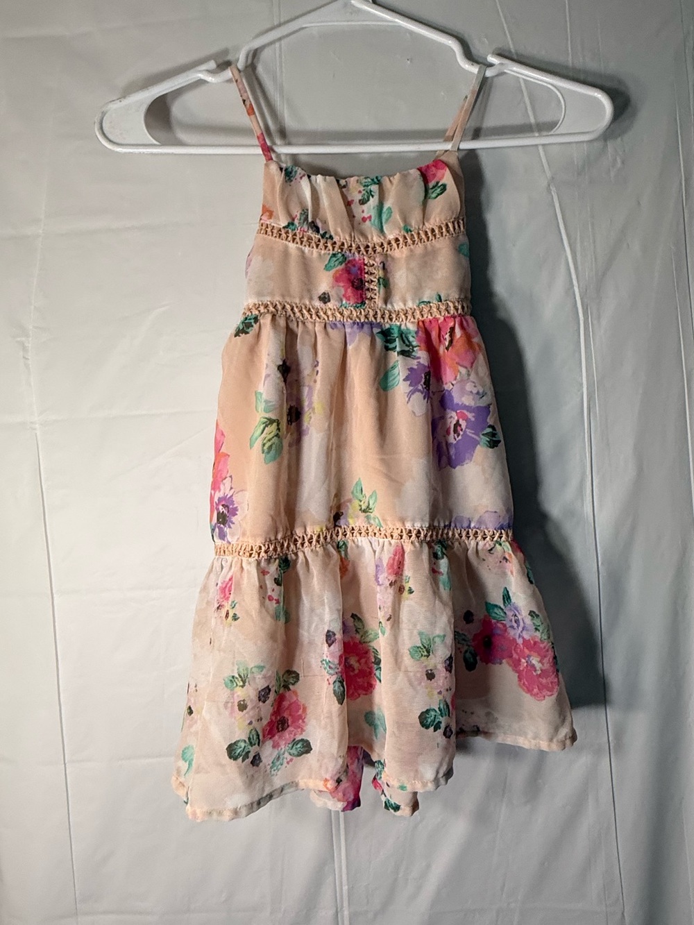 The children’s place floral spaghetti strap sundress girls size 4